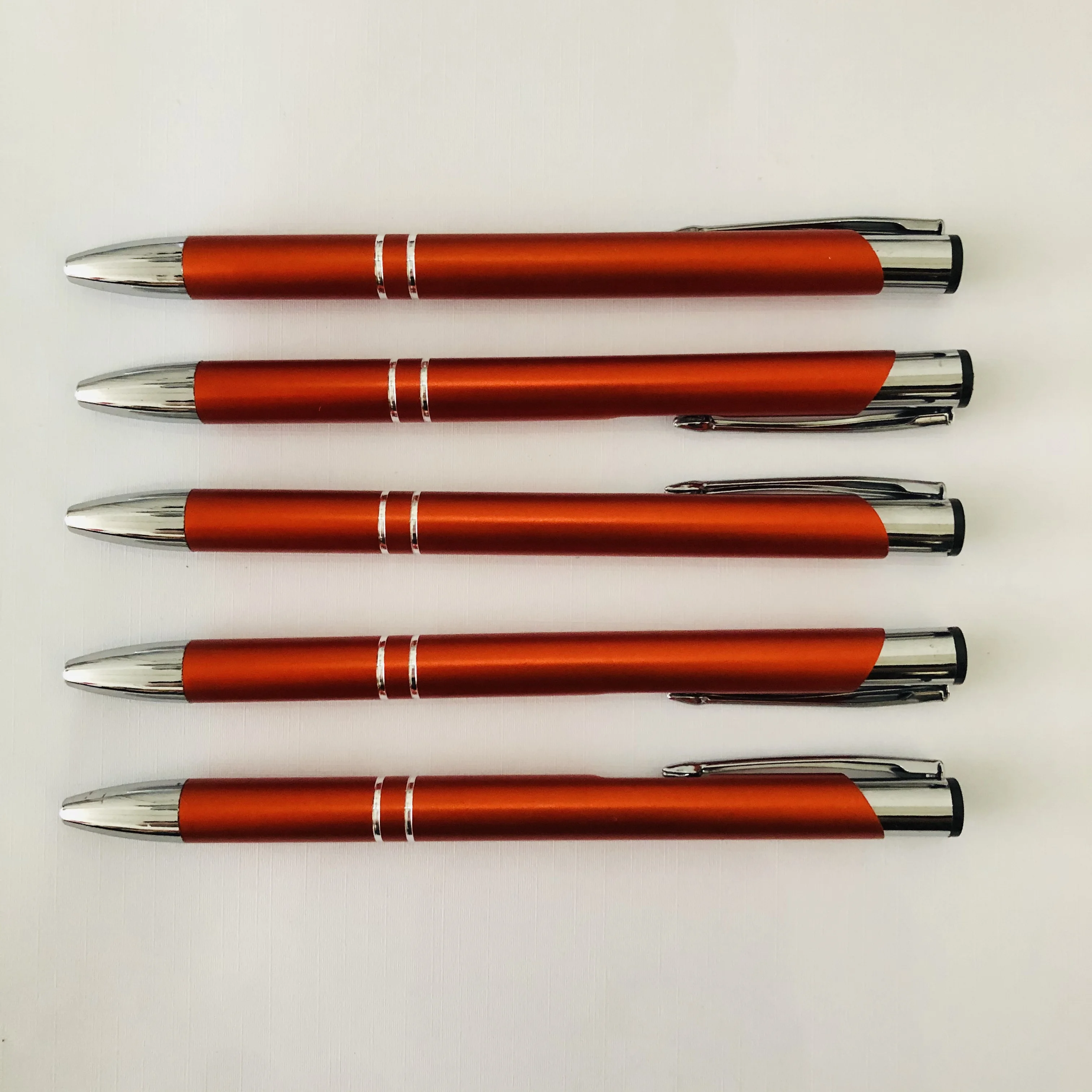 High quality promotion red metal ball pen school office writing pen engrave personalized design