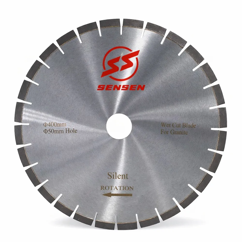 SENSEN 400mm Diamond Silent Saw Blade for Granite Concrete Stone Multiple Sizes Available Sharp Durable Cutting Disc