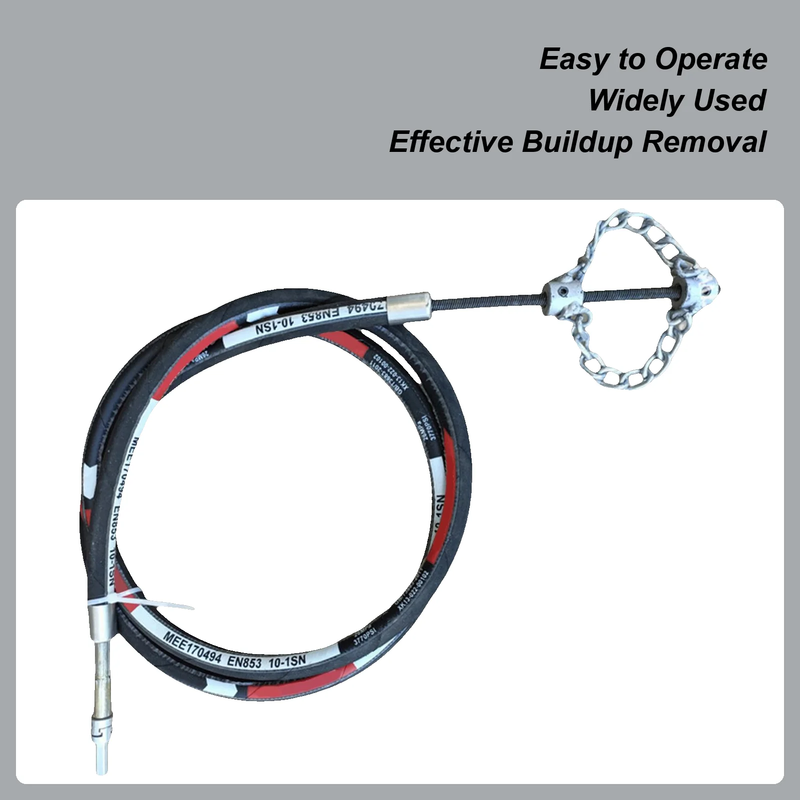 

Flexible Descaling Tubing Maintenance Tool Multipurpose Rotary Descaling Chain For Garden Toilet Outdoor Restaurant Bathroom