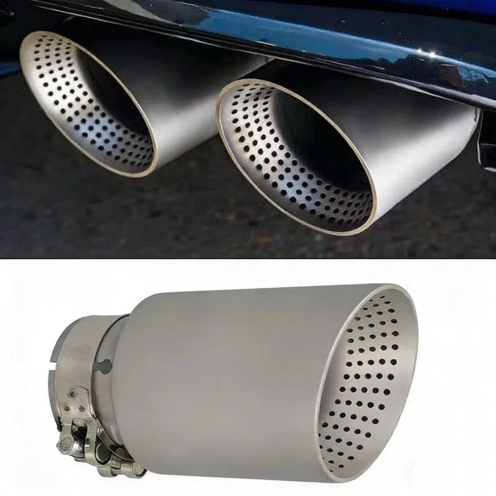 

1 Pcs 89/101/114MM Outlet Matt Stainless Steel Muffler Tailpipe Exhaust Tip System Pipe Universal Exhaust Tip For BMW Benz VW