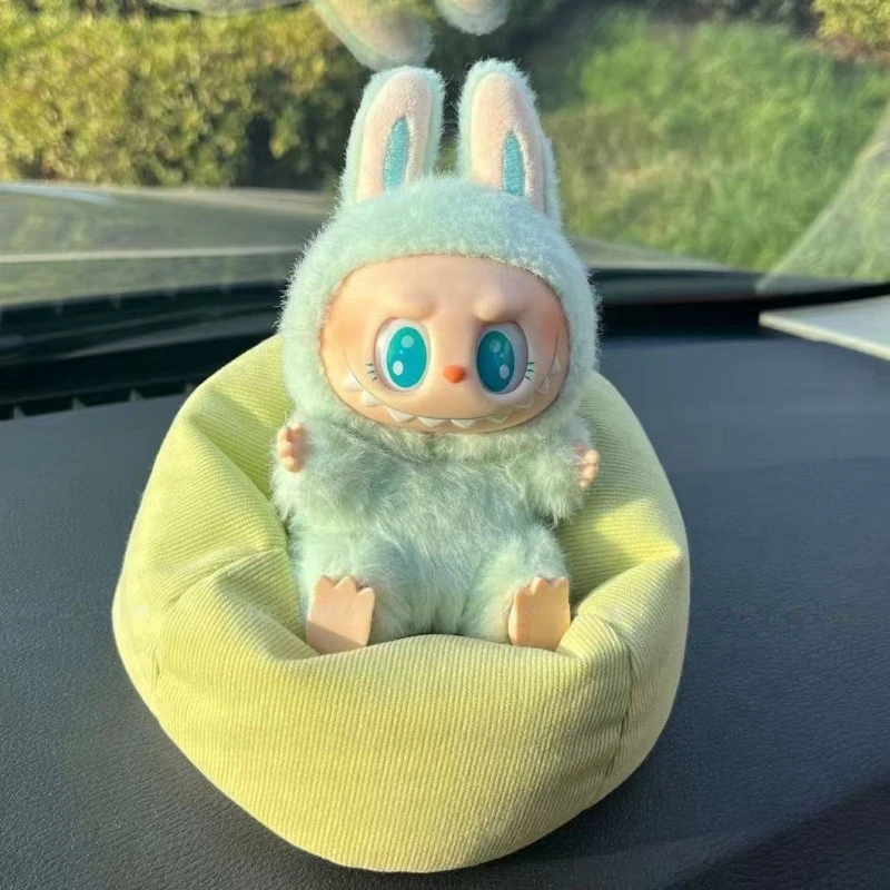 Sofá Mini Labubu de 17cm: Boneca Fofa para Carro, Sofá Decorativo, Acessórios para Bonecas Humanas, Brinquedo Infantil, Presente de Aniversário