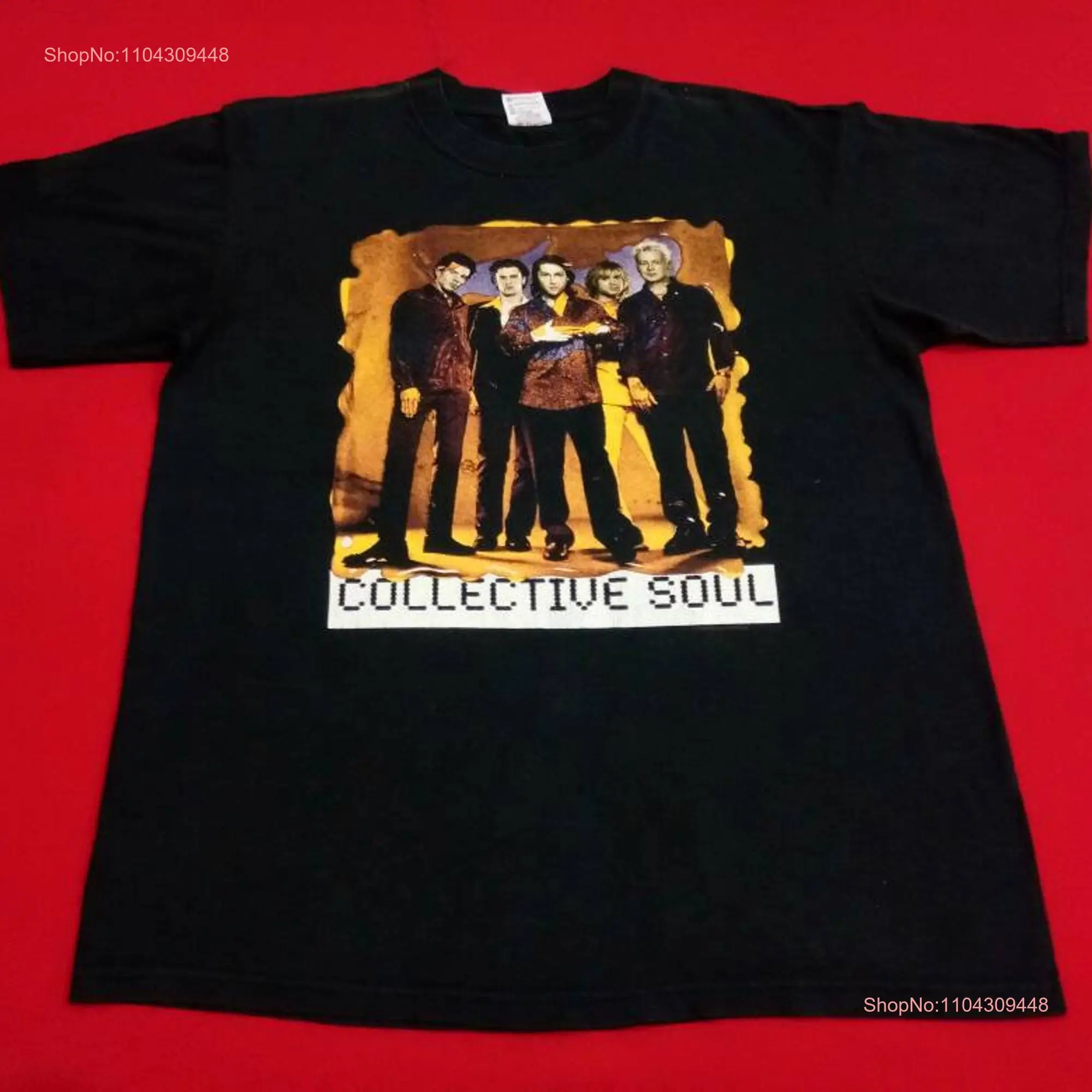 Vintage 90's Collective Soul American Rock Band Dosage Tour Alternative Post Grunge Music Concert Black Large T Shirt Size L