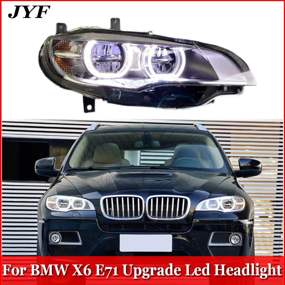 Car Headlight LED Automobiles Accessories For X5 X6 E70 E71 Daytime Running Lights Brake Turn Signal Fog Auto Lamp Plug And Play