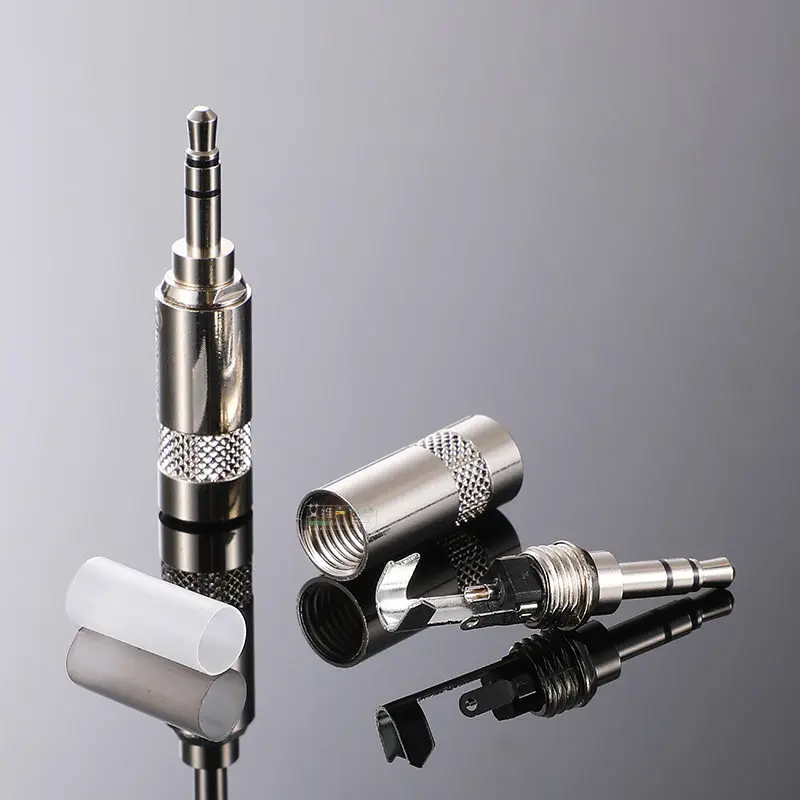3.5mm Gold Plated Stereo TRS Plug DIY Audio Cable for Headphone/Phone/Computer/Speaker, Optional 6.35mm Adapter NYS231/L