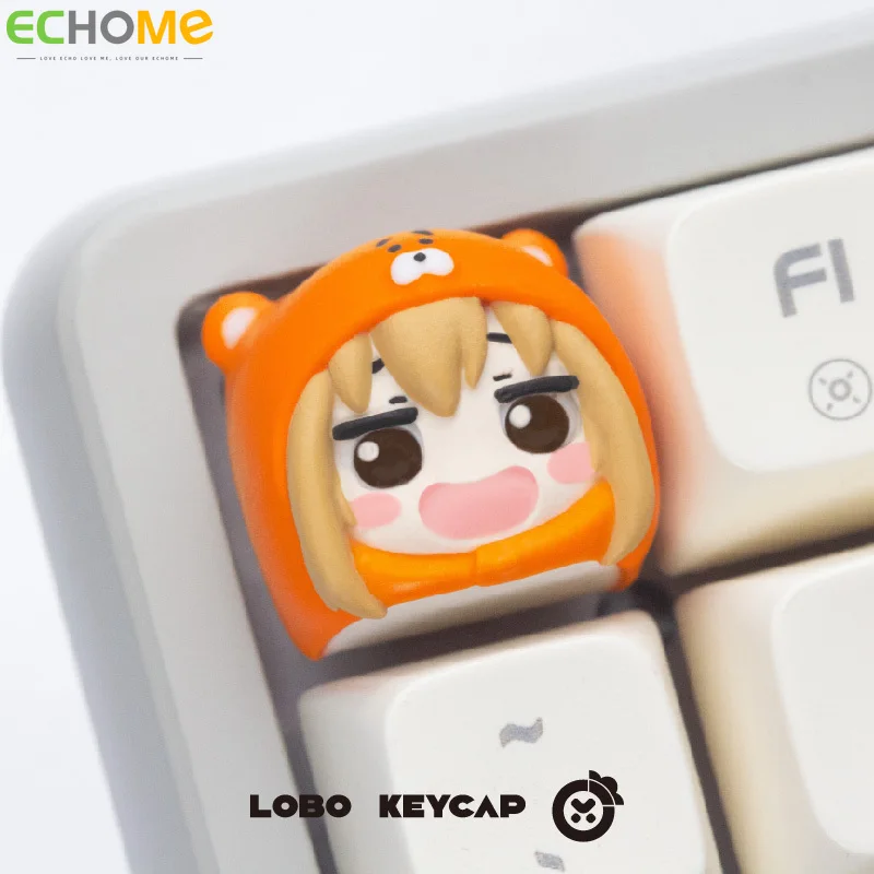 Makima Keycaps Cute Japanese Anime Keycap Custom Original Resin Drip Glue Key Cap for Gaming Mechanical Keyboard Accessories