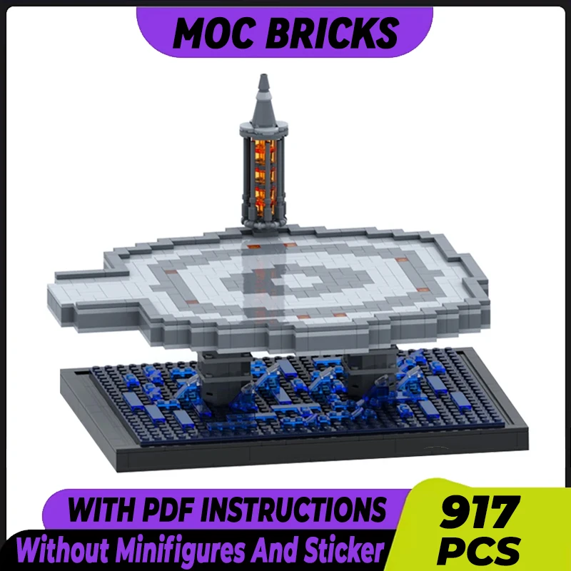 

Star moives Model Moc Building Bricks Space Fighter Landing Site Technology Modular Blocks Gift Christmas Toys DIY Sets Assembly