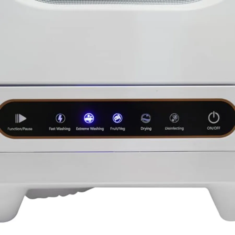 เครื่องล้างจานแบบตั้งโต๊ะ 1200 วัตต์ พร้อมโปรแกรมล้างจานอัตโนมัติ 5 โปรแกรม หน้าจอแสดงผล ระบบระบายน้ำแบบยกน้ำได้ พกพาสะดวก