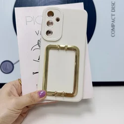 Trendy Metal Holder Phone Case For Samsung S26 S25Ultra S24FE S23Plus S22 A57 A17 A36 A56 A55 Full Cover Shell Body Protection