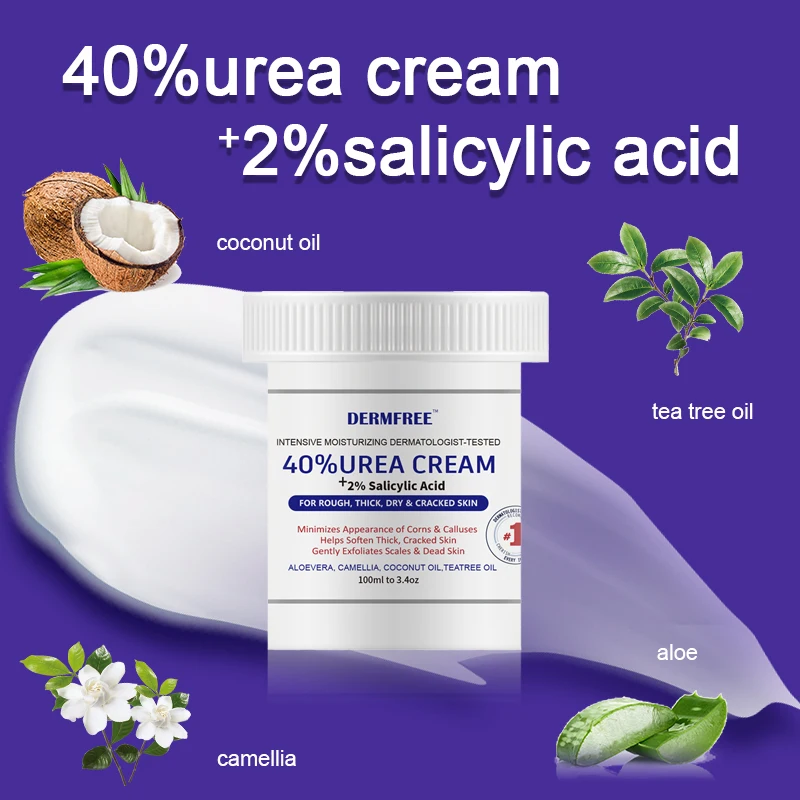 

Salicylic Acid Urea Cream Exfoliates Prevent Foot Hands Body skin dryness and cracking Frostbite Moisturizing Remove Callus Dead