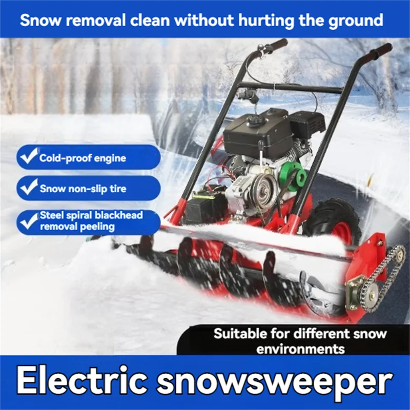 

Household Multi-functional Snow Thrower Gasoline&Diesel Oil Snow Clearing Car Hand Push Snow Removal Machine