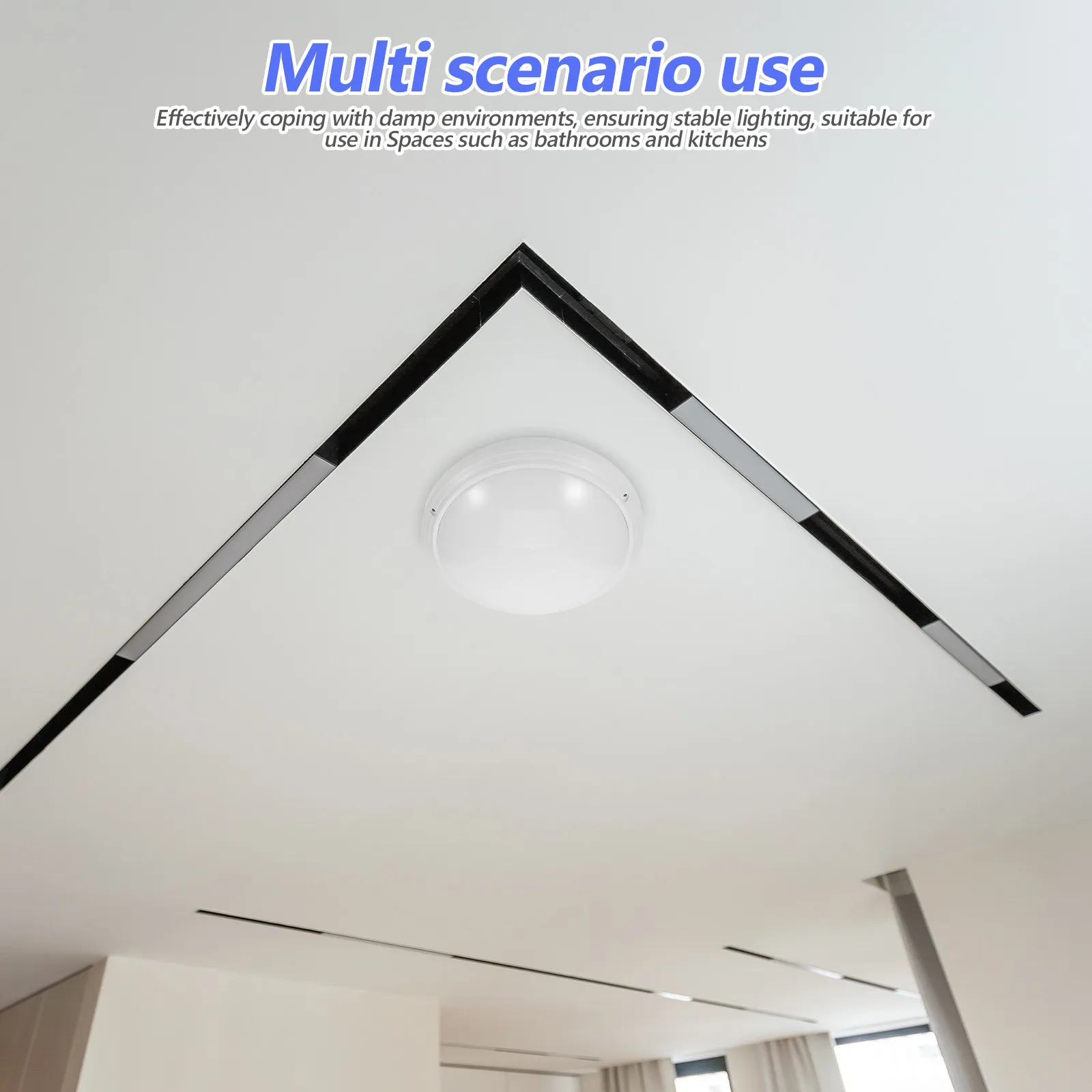10.61 Inch Round Plastic Ceiling Light Shade Cover Waterproof Twist-Lock LED Diffuser for Kitchen Bathroom Office Bedroom Flush