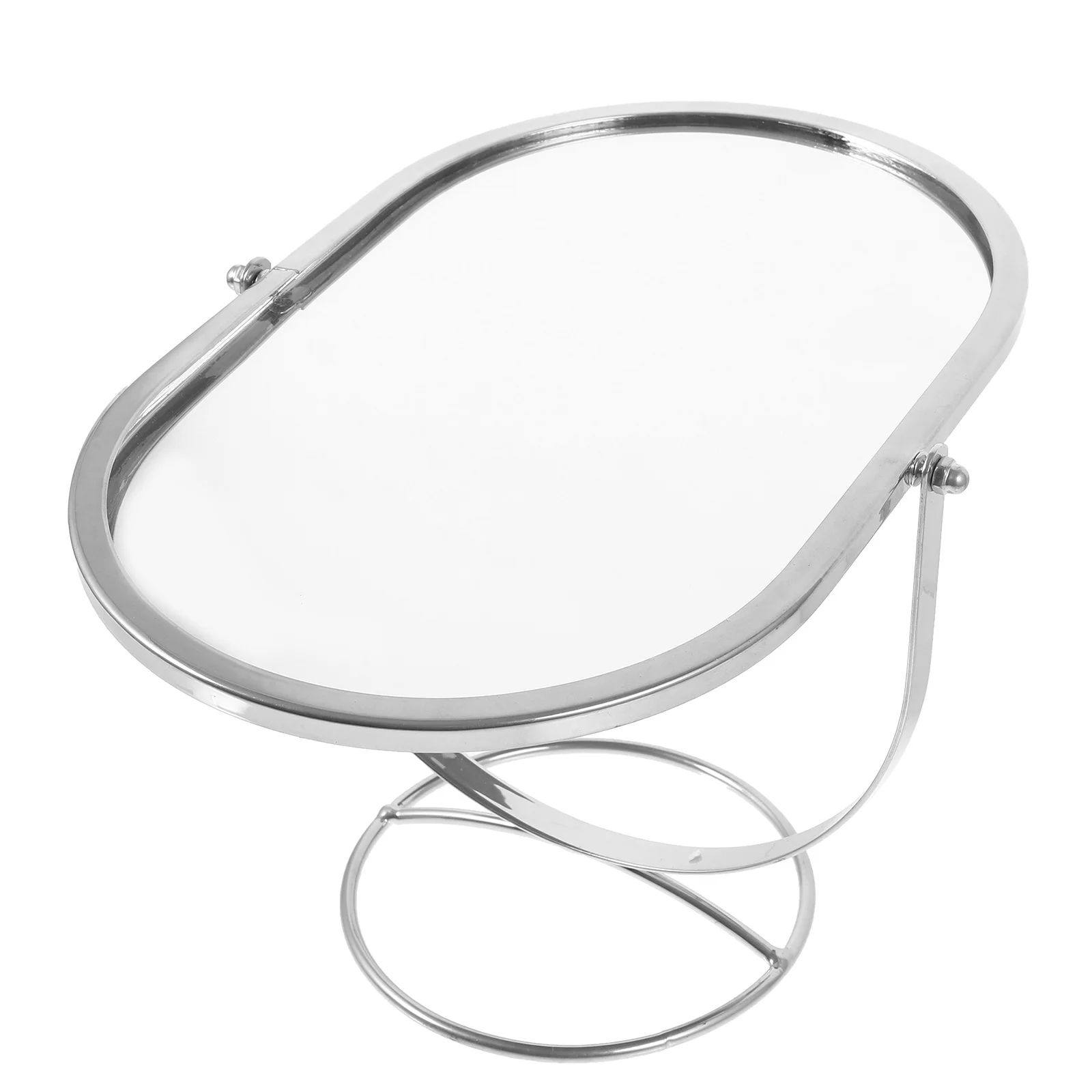 Miroir rotatif de table de forme ovale, vanité de maquillage pour bureau, chambre à coucher, commode, miroir de bureau clair, anniversaire parfait