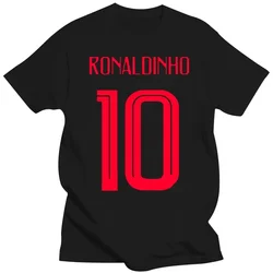 2024 New Russia World Match Cup Brazil Ronaldinho Number 10 Sporty Jersey Summer T Shirt Mens Fans  Goal Tee Couple shirts