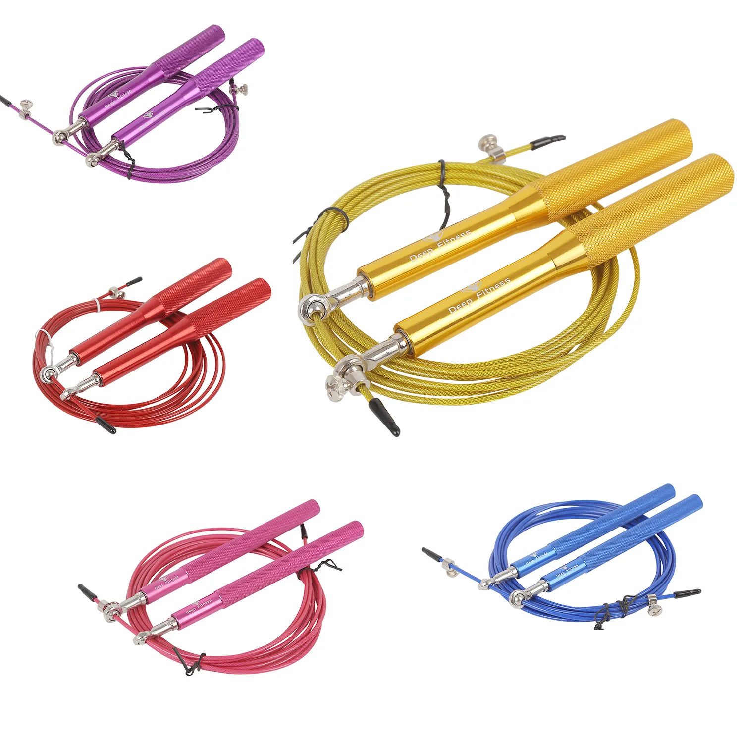 

Wholesale Custom Logo Aluminum Handle Speed Weighted Heavy Skip Rope Skipping Jump Rope Skipping Rope Fitness
