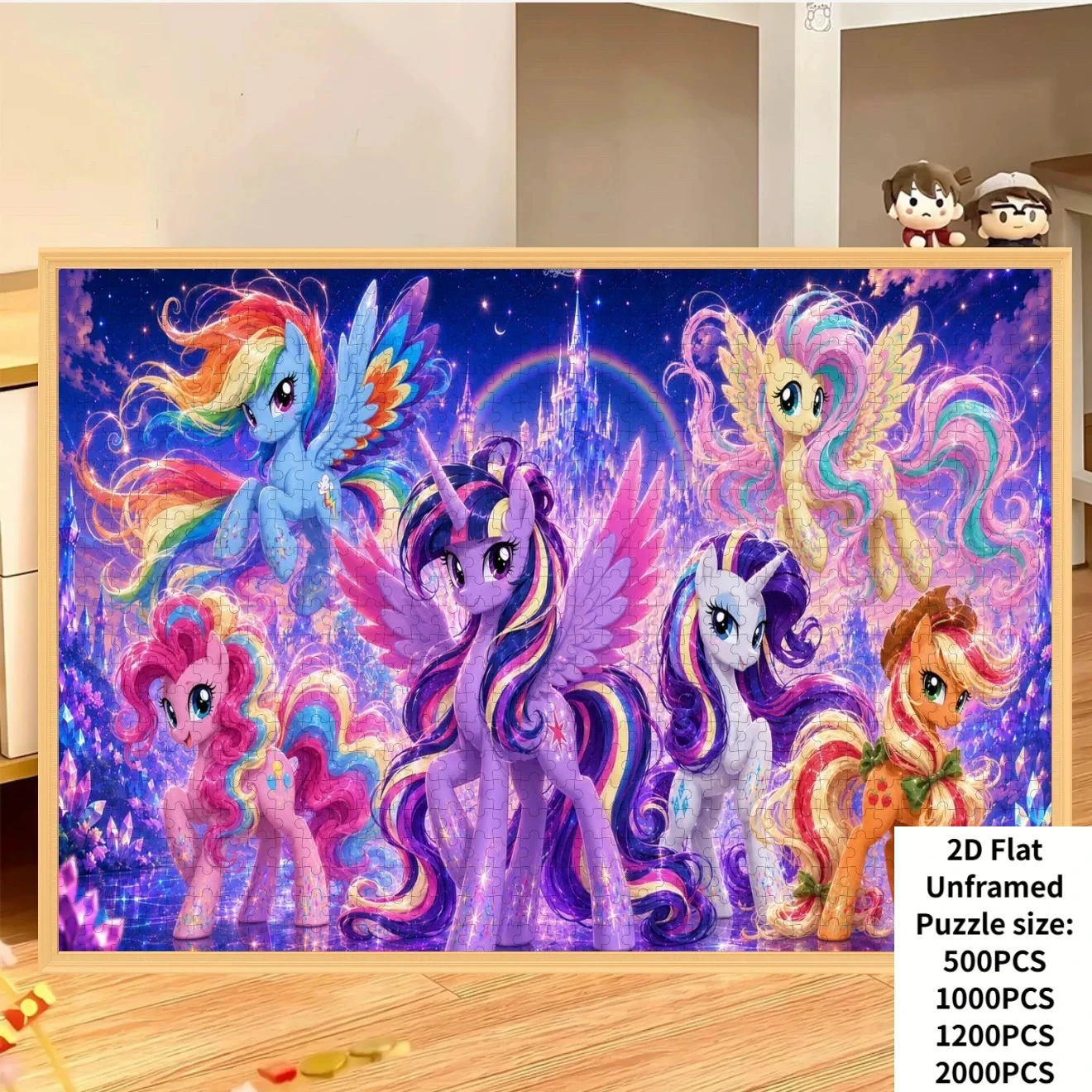 500/1000 Piece My Little Pony Castle Jigsaw Puzzle Home Decor Adults Puzzle Games Family Fun Puzzles Educational Toys for Adults