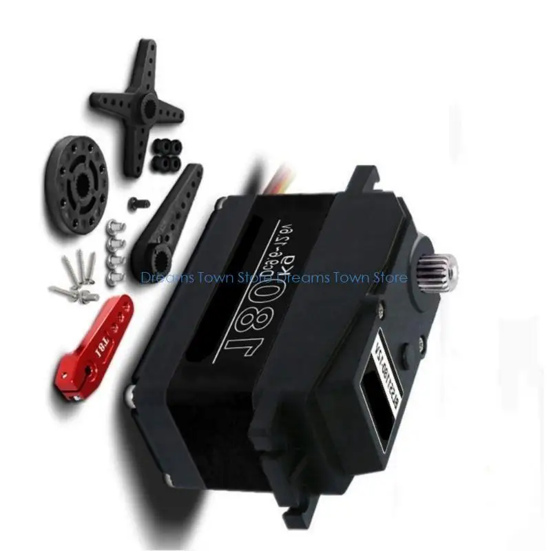HX6A Profissional 180kg Proinomless Servo Remote Digital Servo 12V 180/270 Grau Torques High Torques servo para 1/5 carro