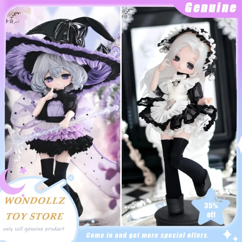 В наличии 1/12 Bjd Box Poetry Asymptomatic Series Blind Box Kawaii Girl Фигурка Коллекция Модель Модная игрушка Подарок для девочек