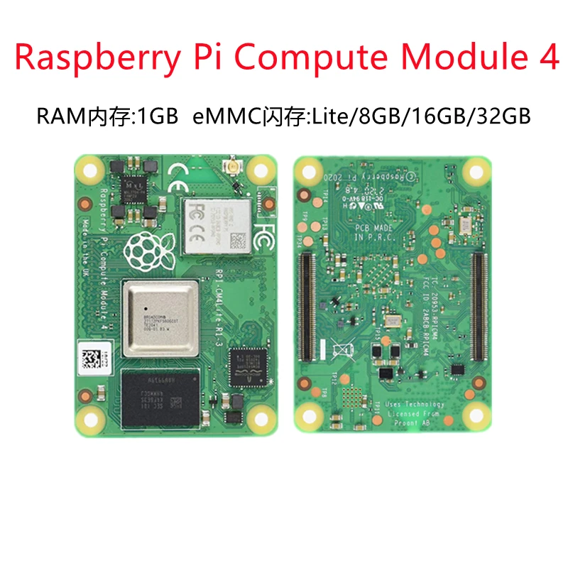 

CM4002016 SC0681 Raspberry Pi 4 COMPUTE 4 2GB RAM 16GB EMMC