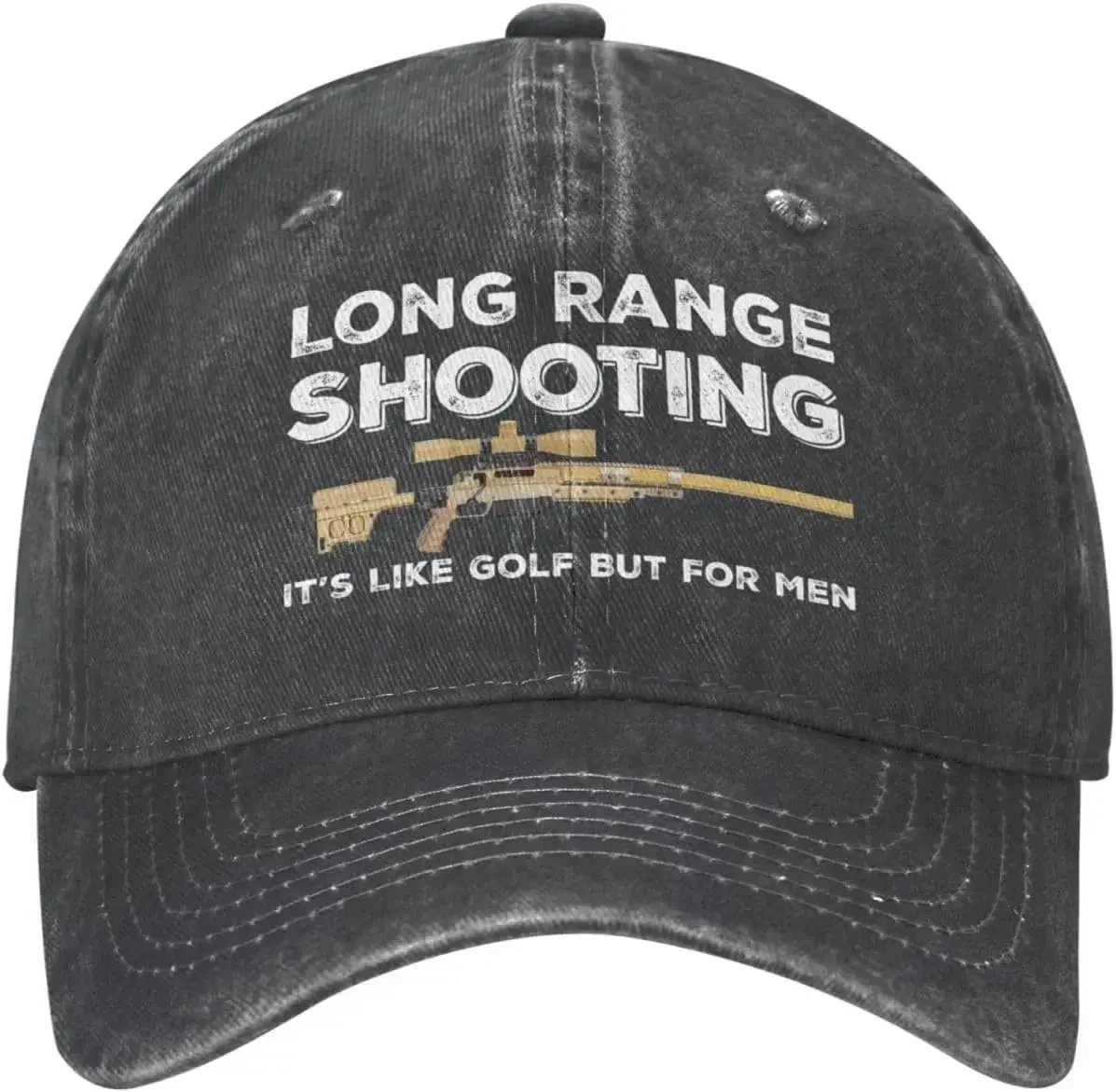 2026 Funny Hat Long Ranges Shooting It's Like Golf But for Men Hat for Men Dad Hats Vintage Cap