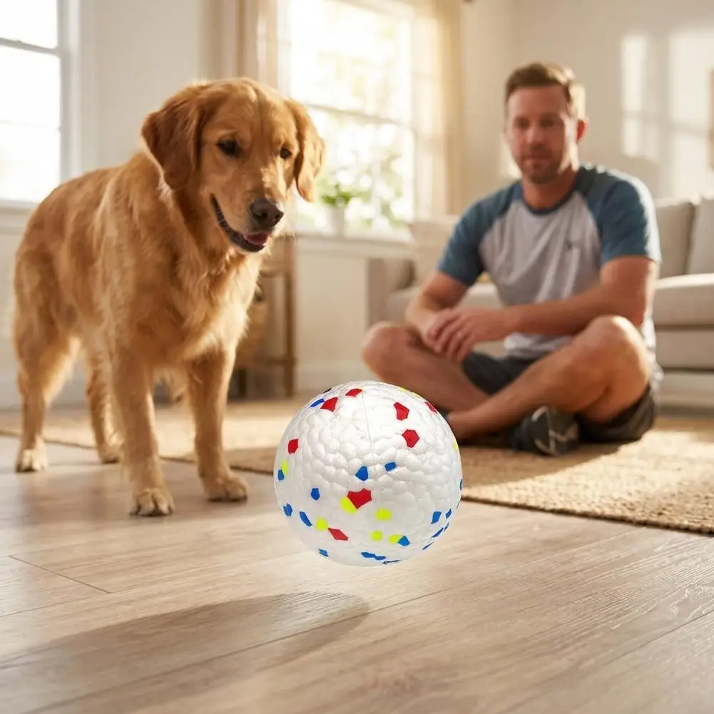 Indestructible EPTU Dog Ball: Extreme Chew-Proof Bouncing Fetch Toy for Aggressive Chewers, Interactive and Boredom Relief