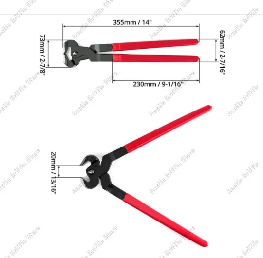 3 Pieces Horse Hoof Trimming Horseshoe Pliers Nipper Farrier Tools For Horses, Cows, Sheep, Equestrian Supplies Horse Hoof File