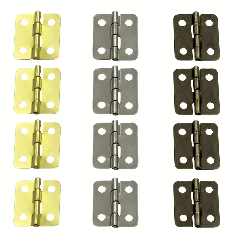 Mini hinge - Mini retro decorative hinge, suitable for handicrafts, wooden boxes, jewelry cases, cabinets and DIY accessories.