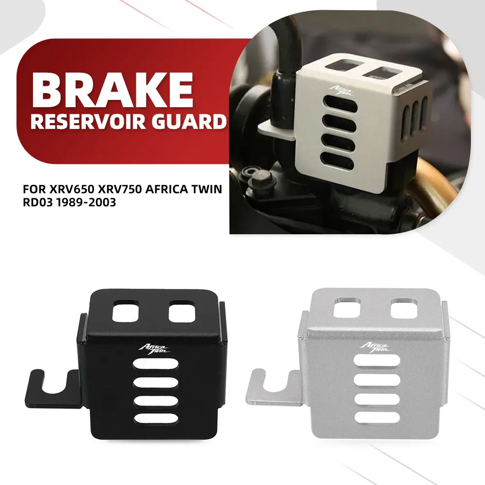 

Rear Brake Fluid Reservoir Guard Cover Protection Motorcycle Accessories For Honda XRV650 XRV750 Africa Twin RD03 1989 -2003