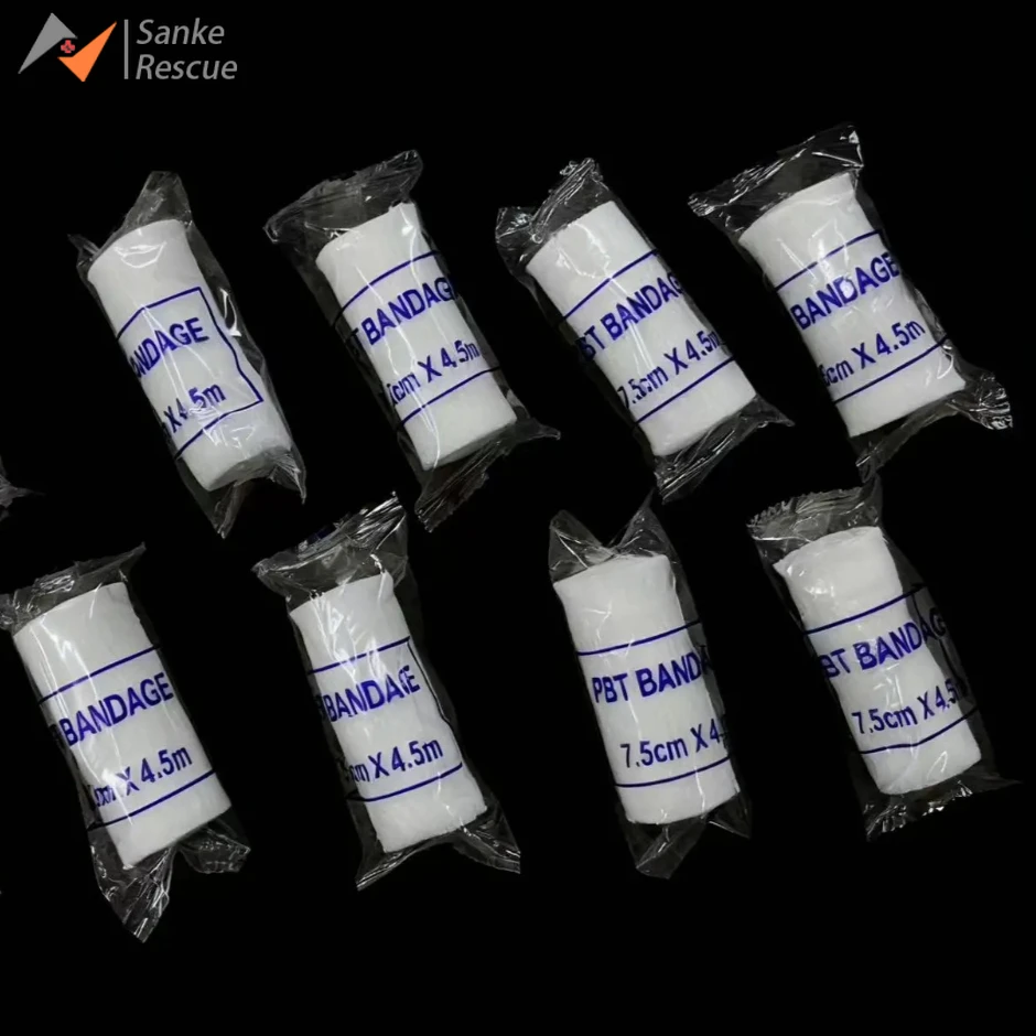 

10 шт. эластичные бинты с хлопковым сердечником, впитывающие подушечки для оказания первой помощи для перевязки ран, PBT, медицинский комплект для аварийной безопасности