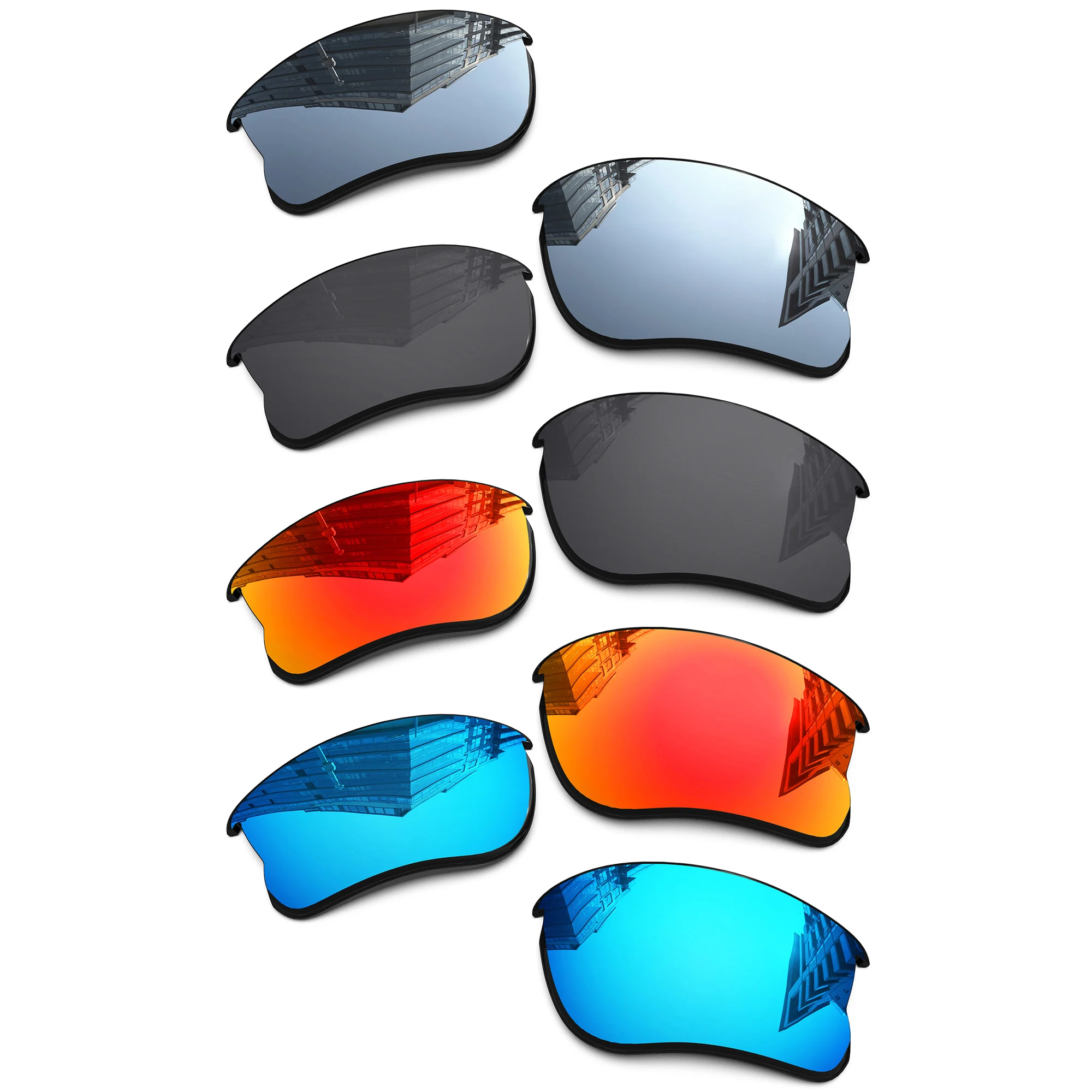 Nexpolarised Polarized Replacement Lenses for Oakley Half Jacket XLJ 63mm Sunglasses - Multiple Color