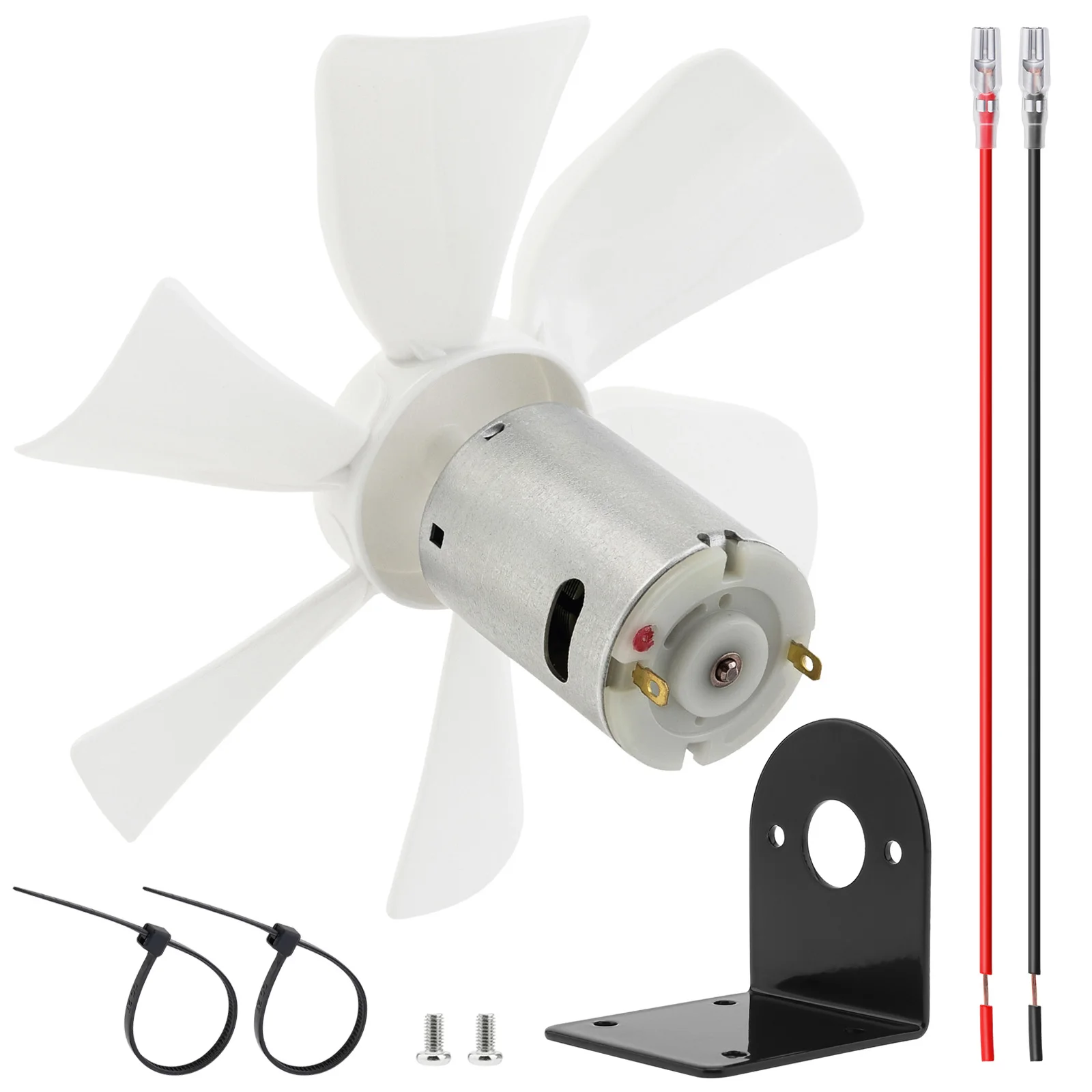 130 CFM 6 Inch RV Vent Fan Replacement RV Exhaust Bathroom Ventilation Roof Ceiling Fan Motor Low Noise 12V DC Motor Kit