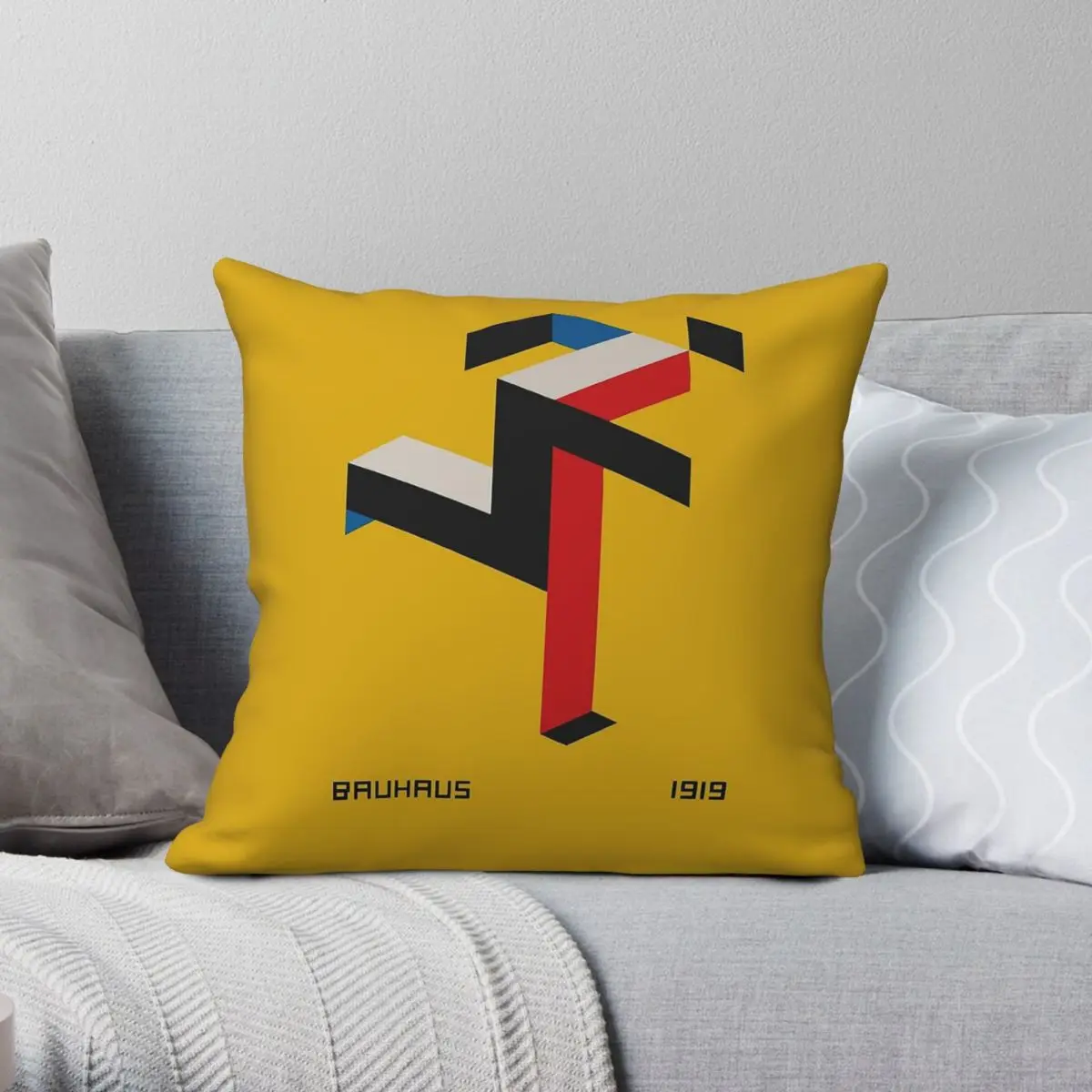 

Bauhaus Exhibition 1923 Square Pillowcase Polyester Linen Velvet Printed Zip Decor Pillow Case Sofa Cushion Cover
