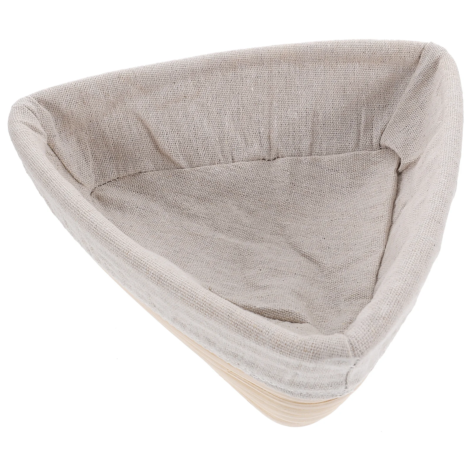 

2Pcs Bread Non Stick Proofing H Woven H Woven Basket Baking Basket Baking Tool Khaki Triangular Rising Dough Rattan