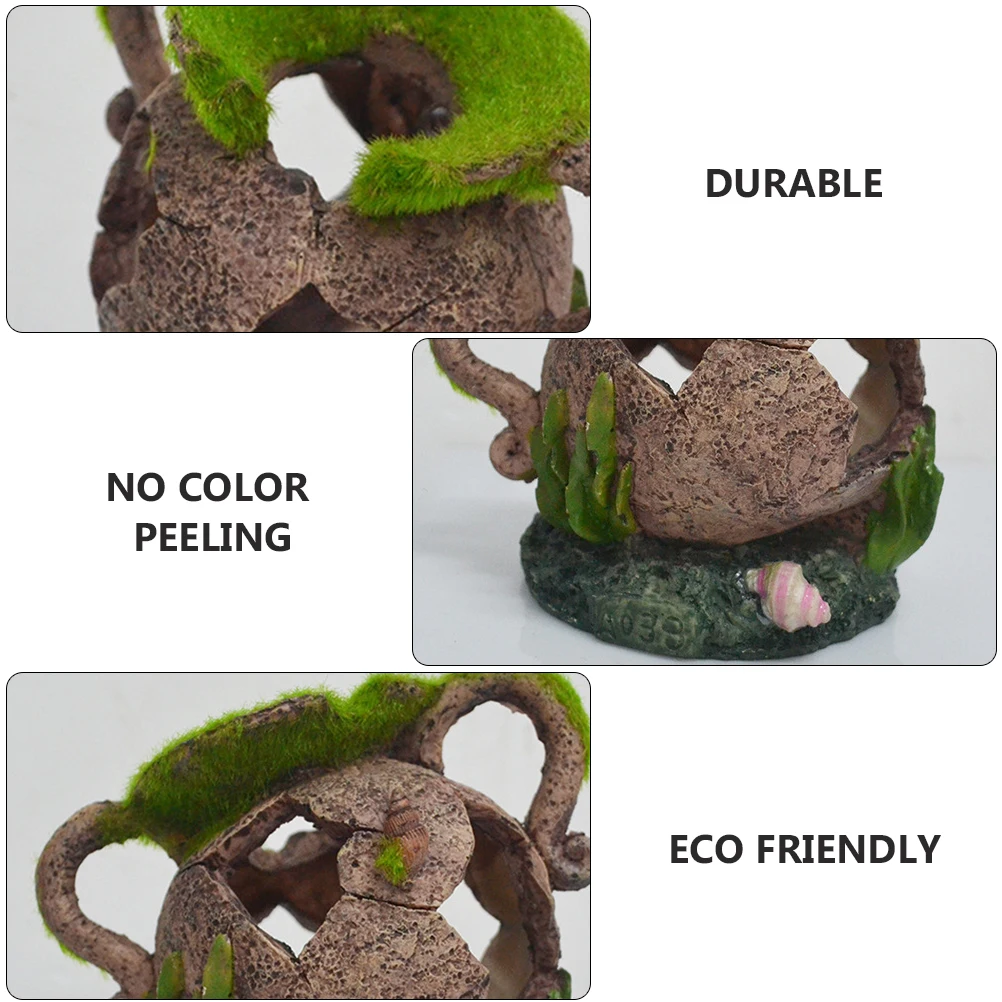 

Moss Shelter Tank Decorations Jar Aquarium Ornament Landscaping Resin Adornment Fish Shrimp