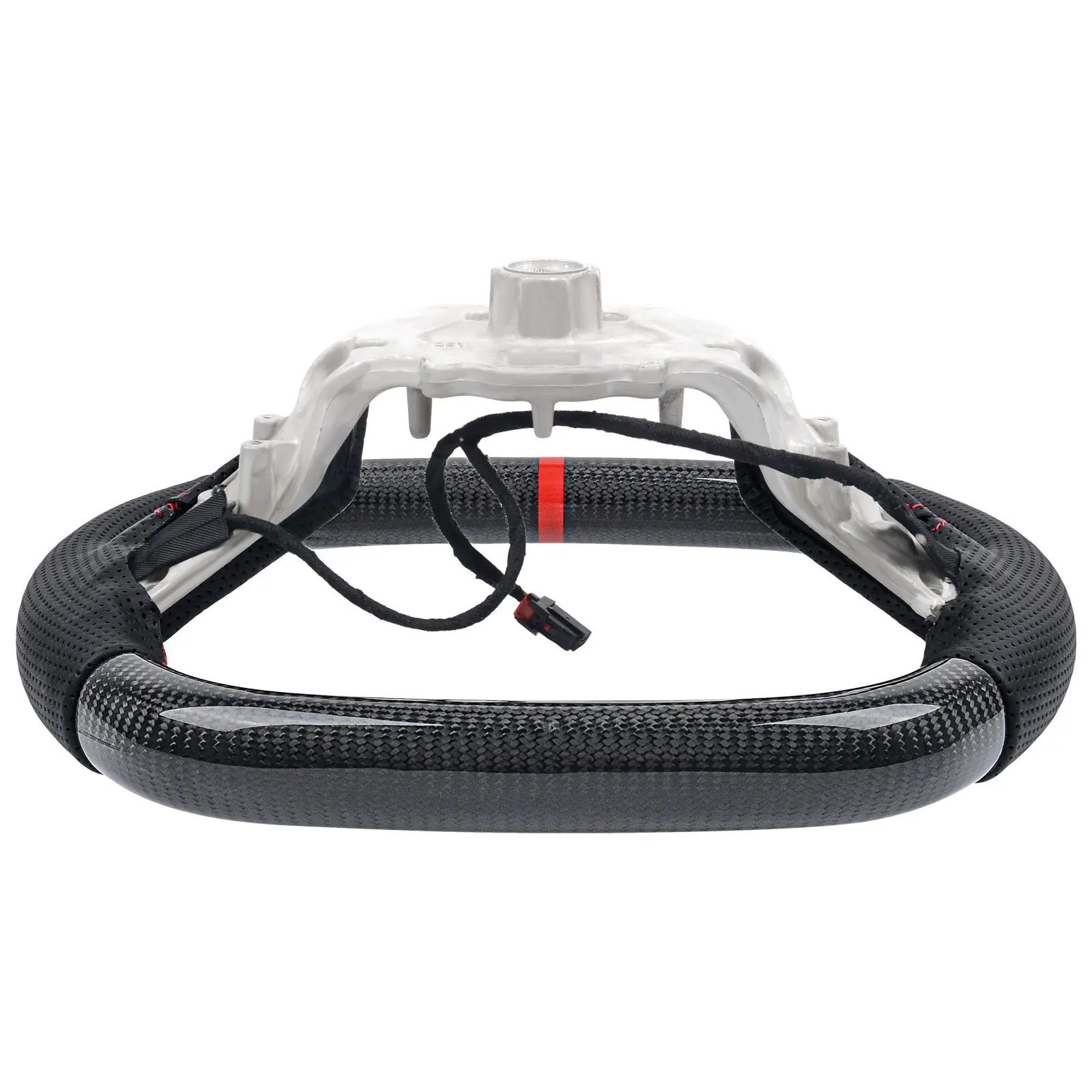 Real Carbon Fiber Steering Wheel For Chevrolet C8 Corvette Z51 Z06 2020 2021 2022 2023 2024 Heated Leather Racing Wheel
