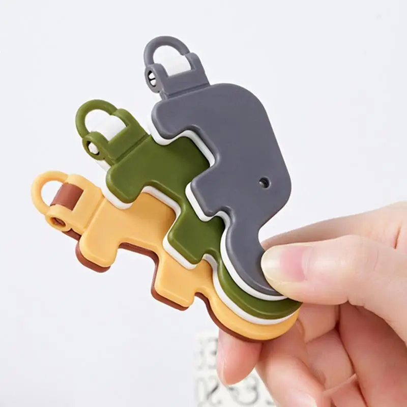 Mini Elephant Cute Cartoon Animal Lazy Desktop Mobile Phone Stand Base Foldable Storage Key Chain Design Easy To Carry