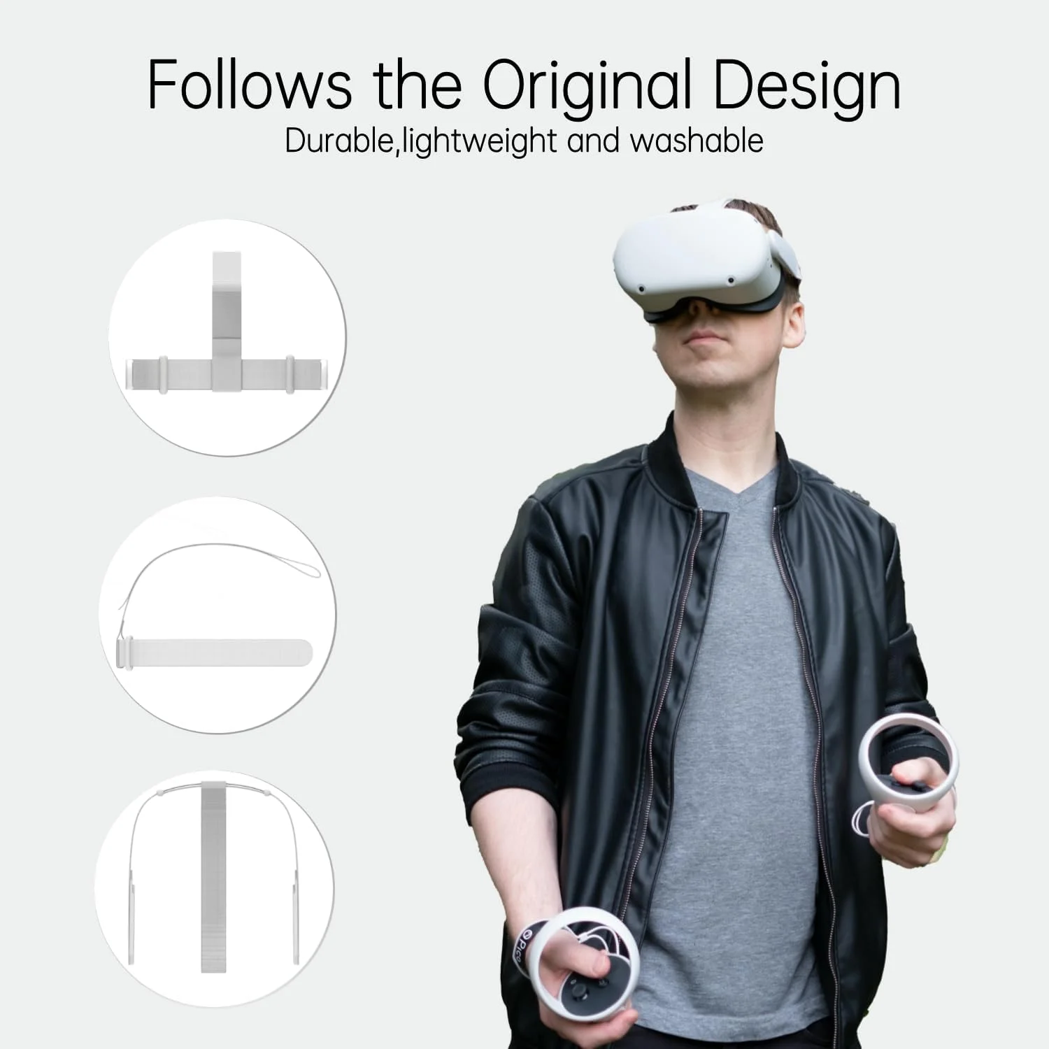 Kopfband für Oculus Quest 2-Headset, Ersatz-Kopfband, kompatibel mit Meta Quest 2 Headstrap und Oculus Quest 2 – Detail 10