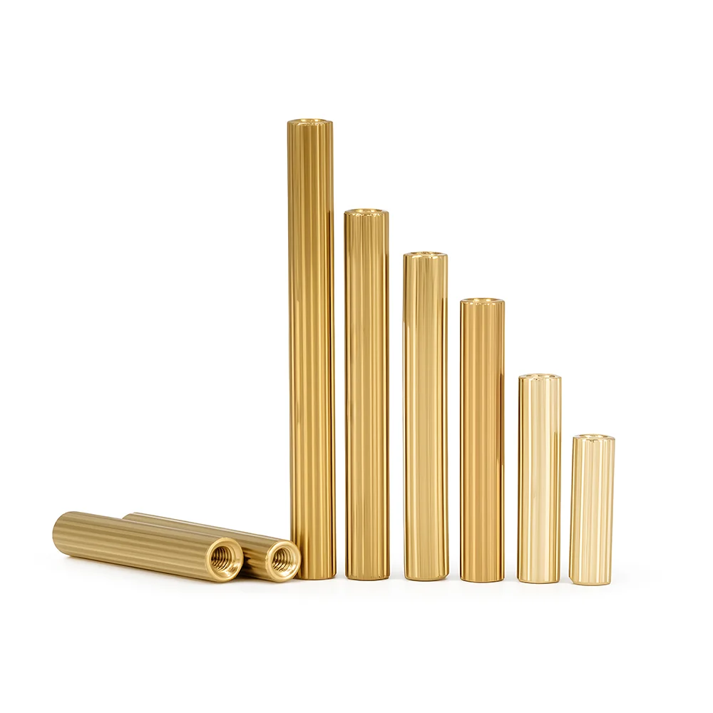 M2 Brass Motherboard Standoff Columns Round Board Spacing Screws Bolts Female to Female Metric Threaded PCB Spacers Pillars