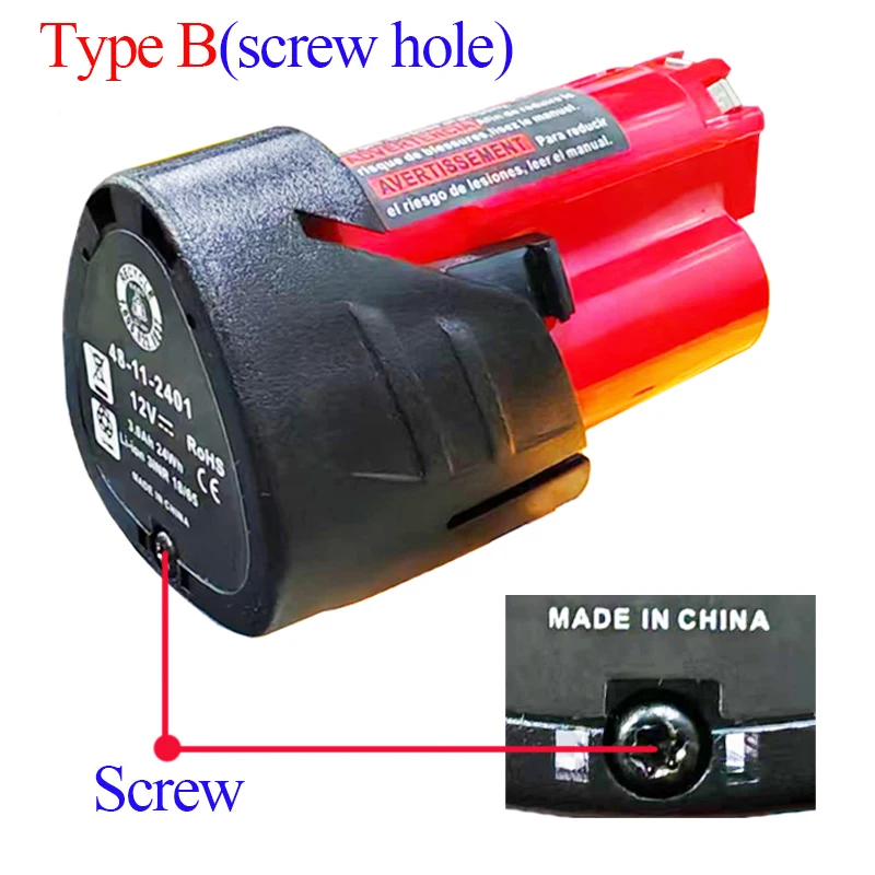For M12 3-Cell Lithium Battery Plastic Case Box PCB Protection Circuit Board For Milwaukee 12V Li-ion Battery Screw Shell