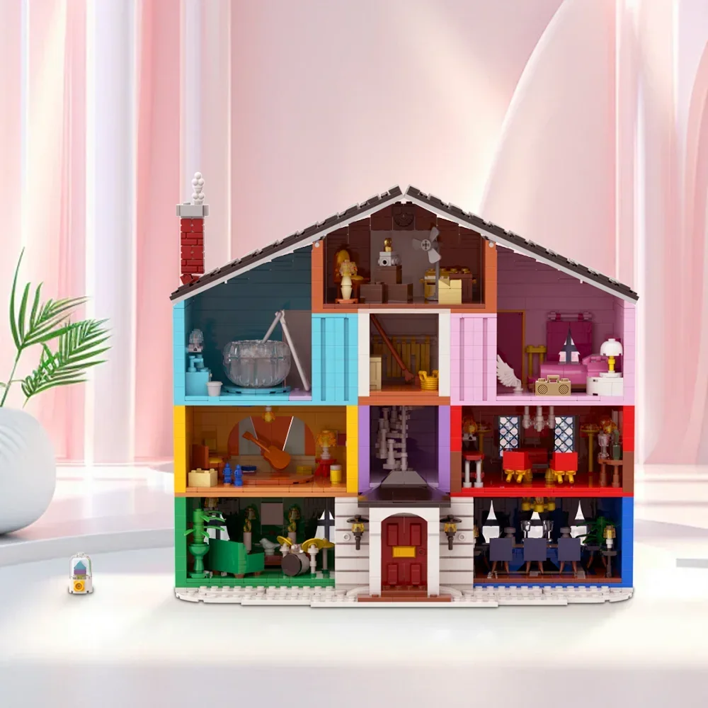 Gobricks MOC Tayloredss Lovers House 9, verschillende kamers Bouwsteen Make-up Kamer/Bar ontvangstruimte/kleedkamer Speelgoed kinderen Gift