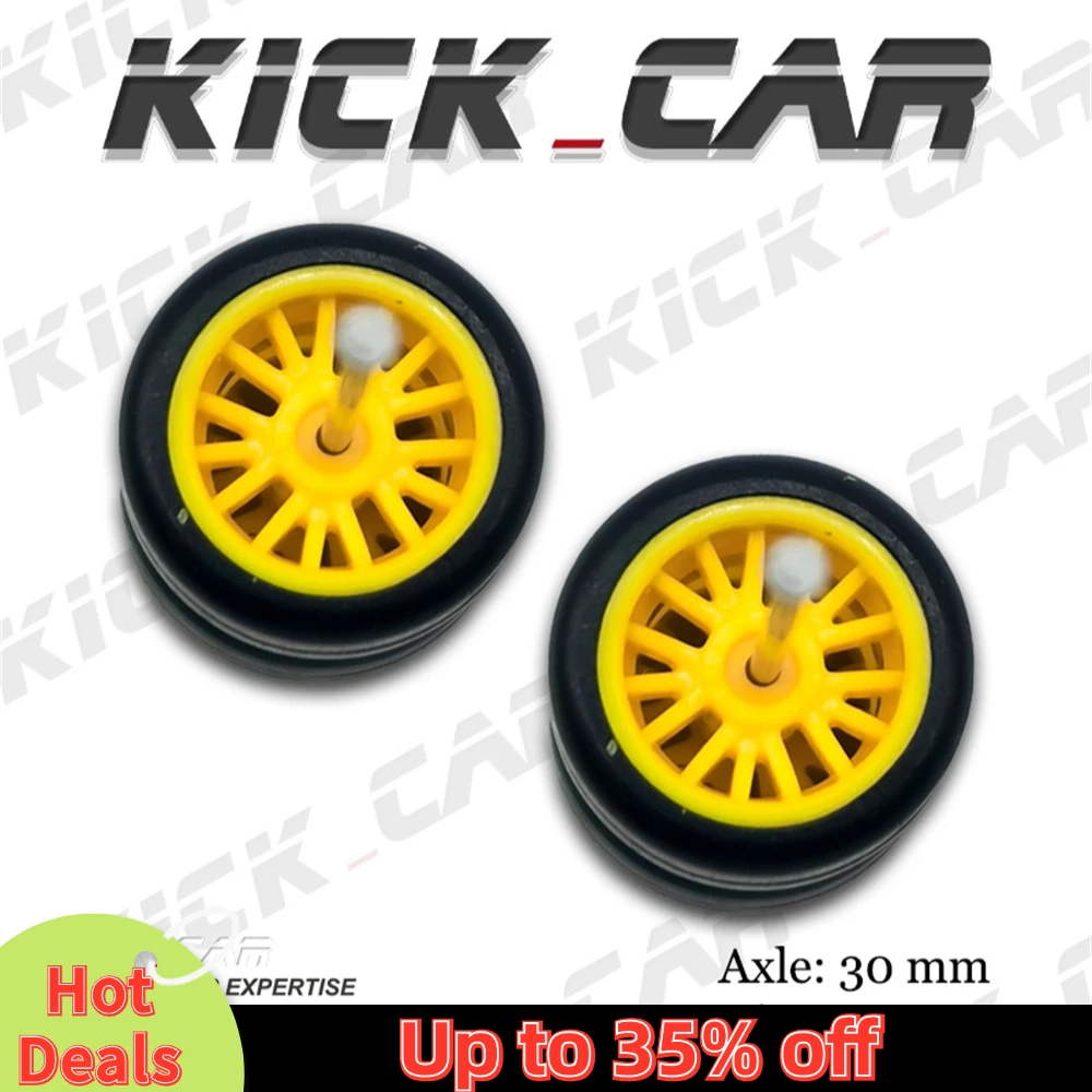 1/64 Model Car Wheels with Rubber Tires Multi Spoke Refitting Parts for Diecast Hot Wheels Mainline Matchbox Tomica D:11mm 1 Set