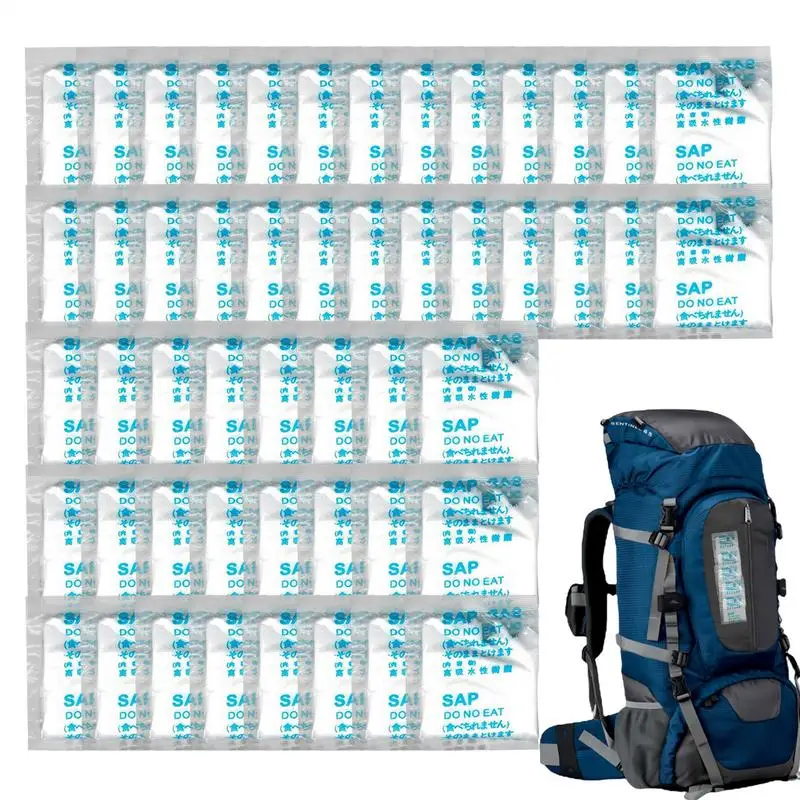 50pcs Portable Urine Coagulant Liquid Waste Gelling Tool Urine Absorbent Powder For Outdoor Camping Traveling Vehicle Supplies