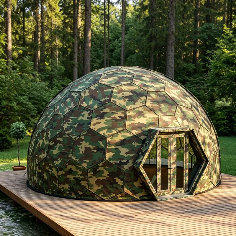 Transparent Dome Tent Luxury Outdoor Bubble House with Panoramic View for Stargazing Customizable