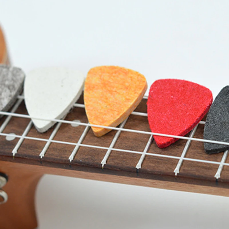 5-20PCS/Lot Felt Picks for Guitar Ukulele Random Assorted Color Pick Music Beginner Practice Playing Musical Instrument Gift ZYF