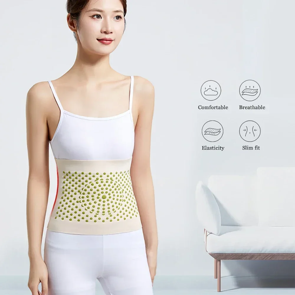 Women Elastic Themal Kidney Waist Support Abdominal Binder Lumbar Modal Waist Warmer Stomach Protector Slim Waist Trimmer Belt