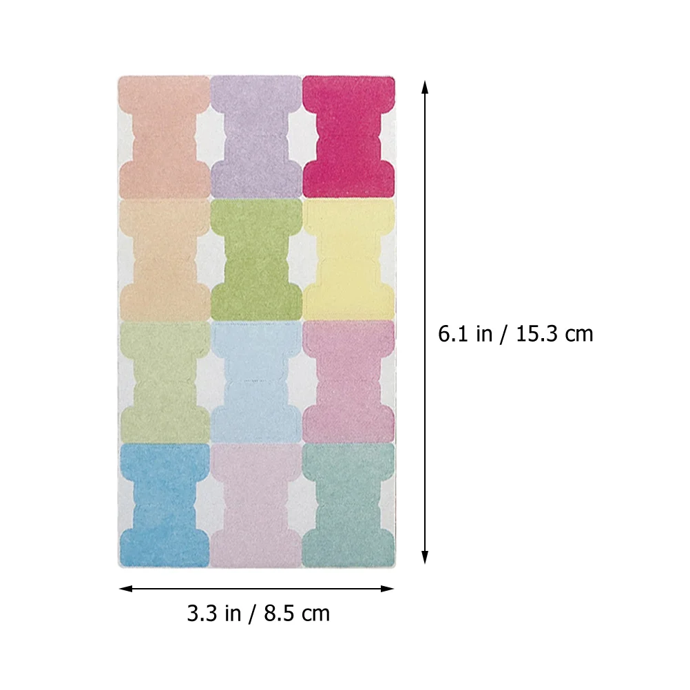 20 Sheets Index Label Household Book Tabs Portable Composite Material for Annotating Books