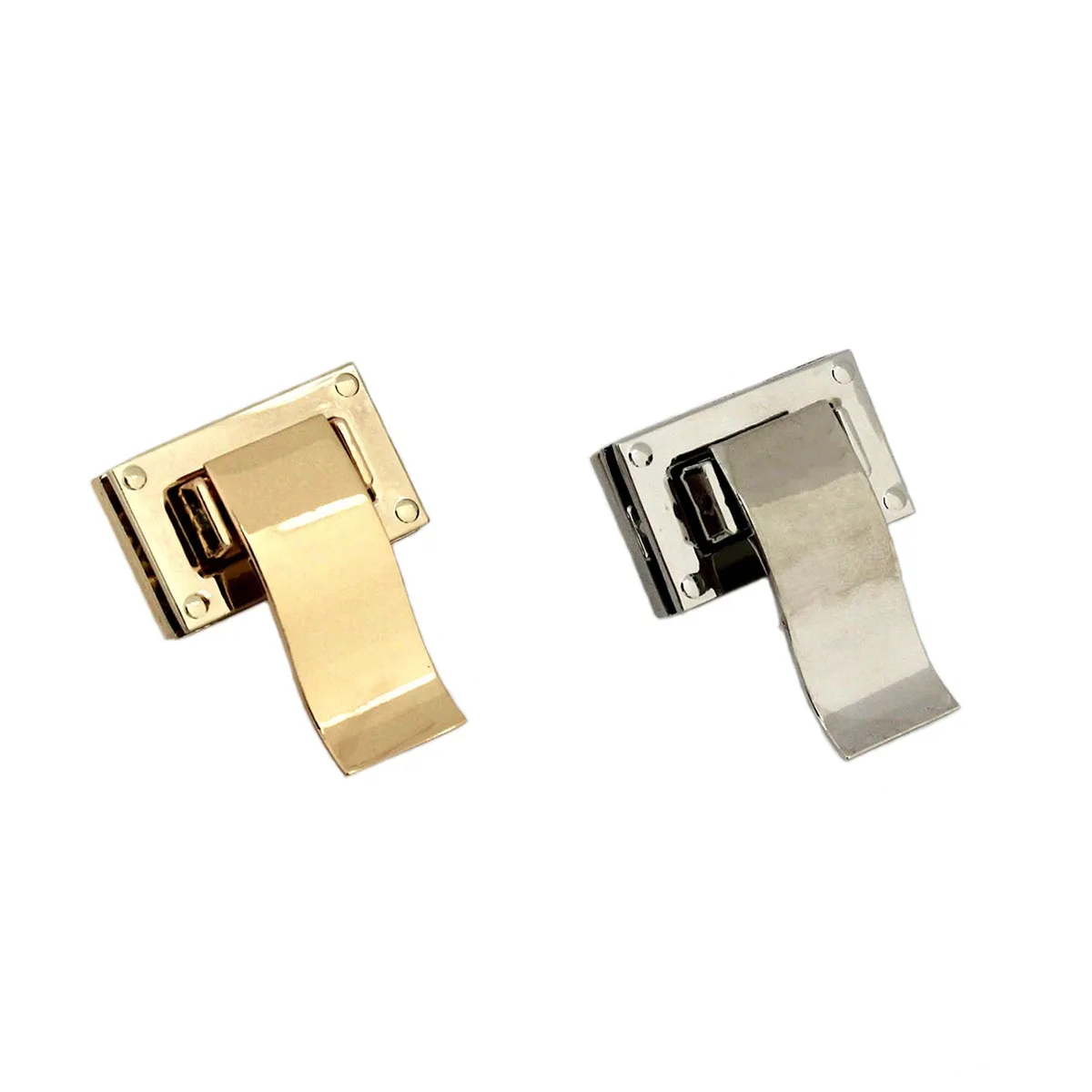 1pcs Metal Long Tongue Lock Fashion Lock Clasp For DIY Handbag Bag Purse Luggage Hardware Closure Bag Parts Accessories