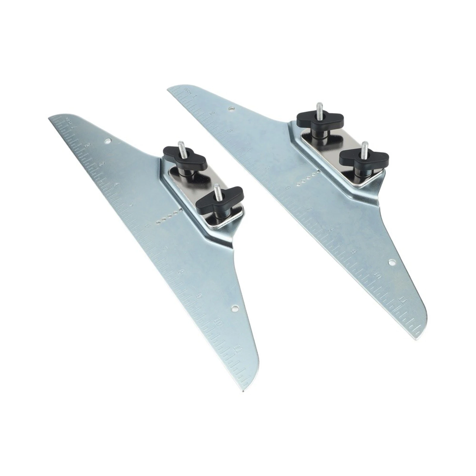 Zinc Plated Steel Stair Tread Template Tool for Measuring and For Cutting Irregular Spaces with Adjustable Length and Angle
