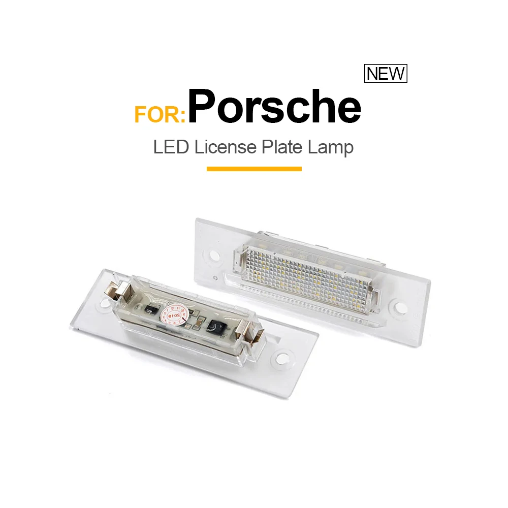 

2PCS For Porsche 964 911 968 PORSCHE BOXSTER 986 993 996T PORSCHE 911 Turbo/GT2 GT3-1White Led License Plate Lights