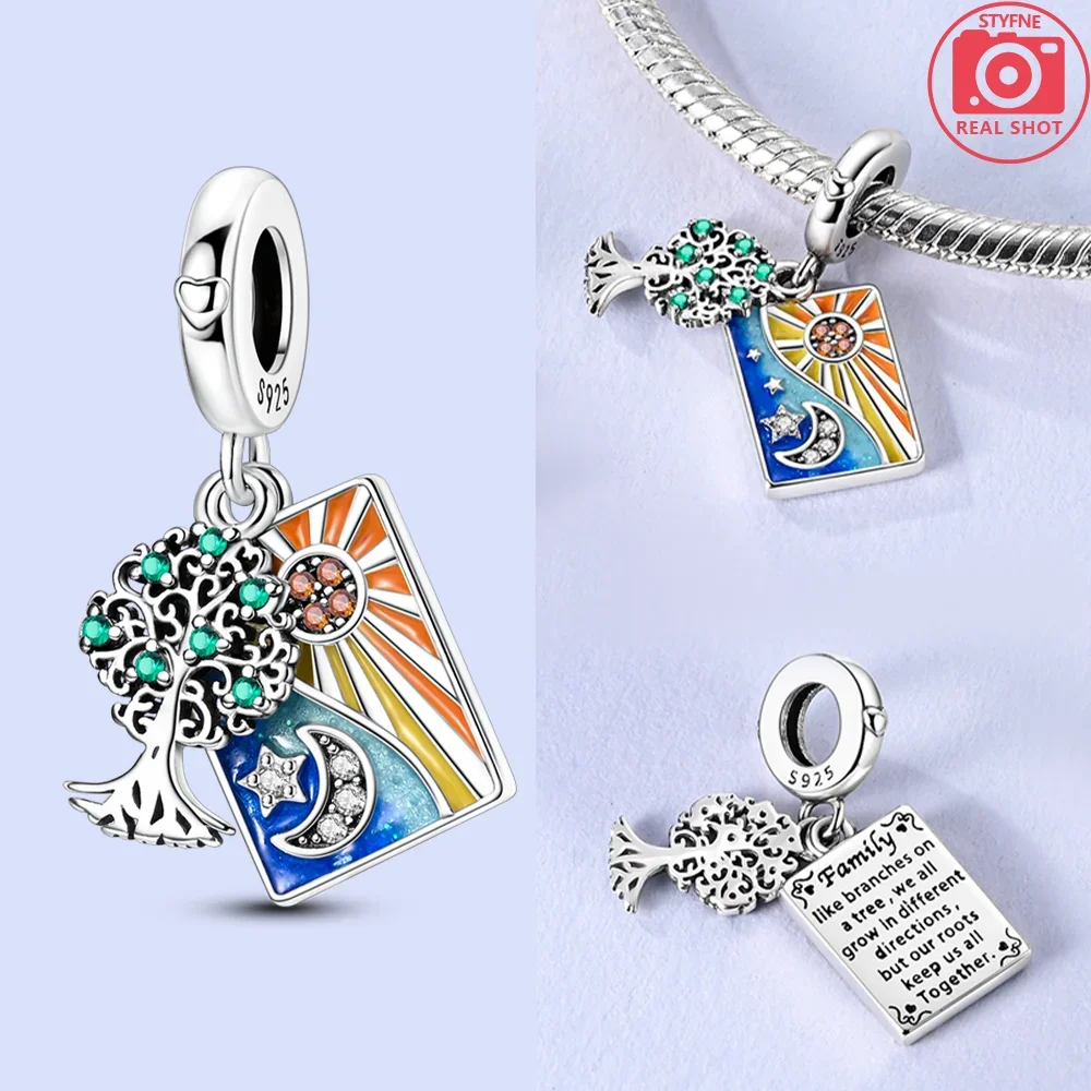 925 Sterling Silver Original Magic Hat Star Cat Penguin Charms Motorbike Beads Fit Bracelet Women Jewelry Diy Gift Accessory