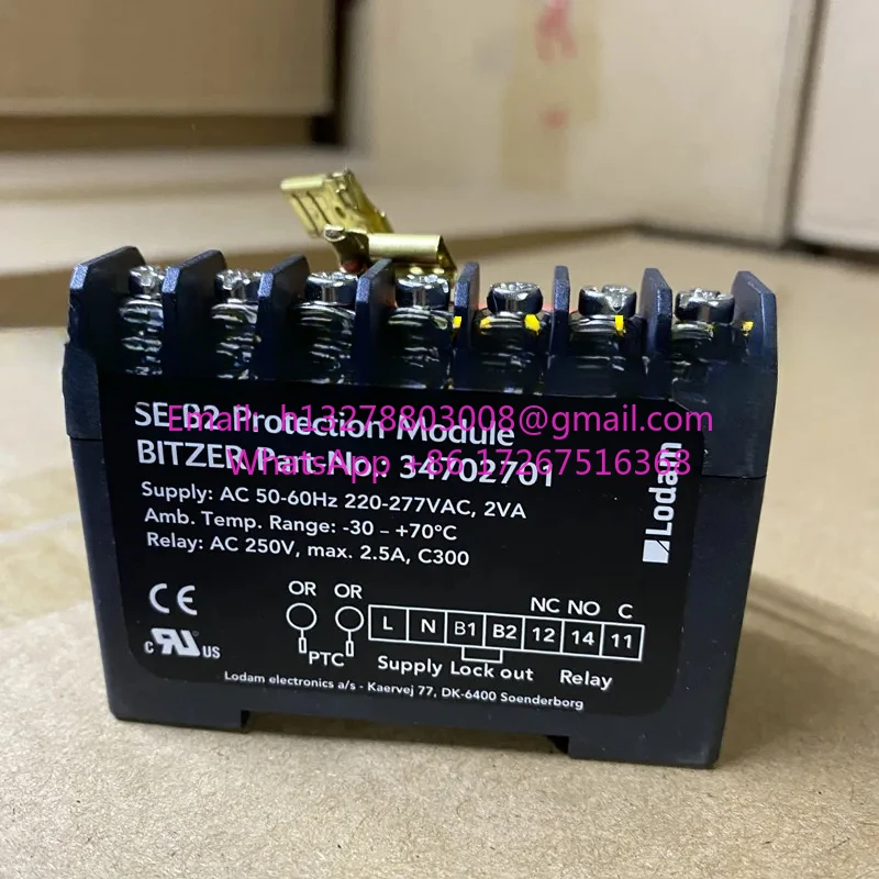 

Lodam SE-B2 34702701 Bitzer Piston Compressor Motor Protection Module
